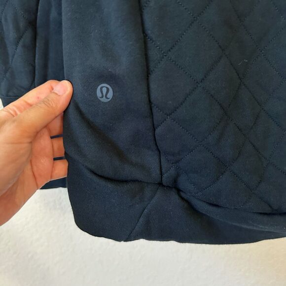 LULULEMON Forever Warm Pullover Quilted in Nocturnal Teal - Picture 6 of 9